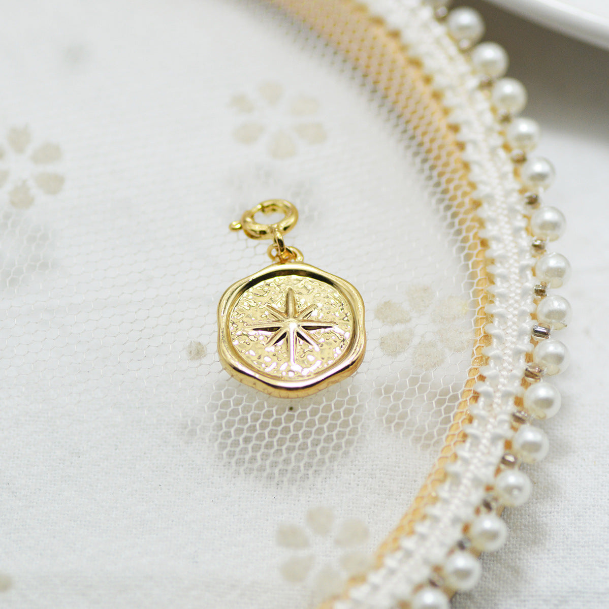 Personalized Gold Charm Necklace, Handmade Necklaces, DIY Ruby Charm Necklace