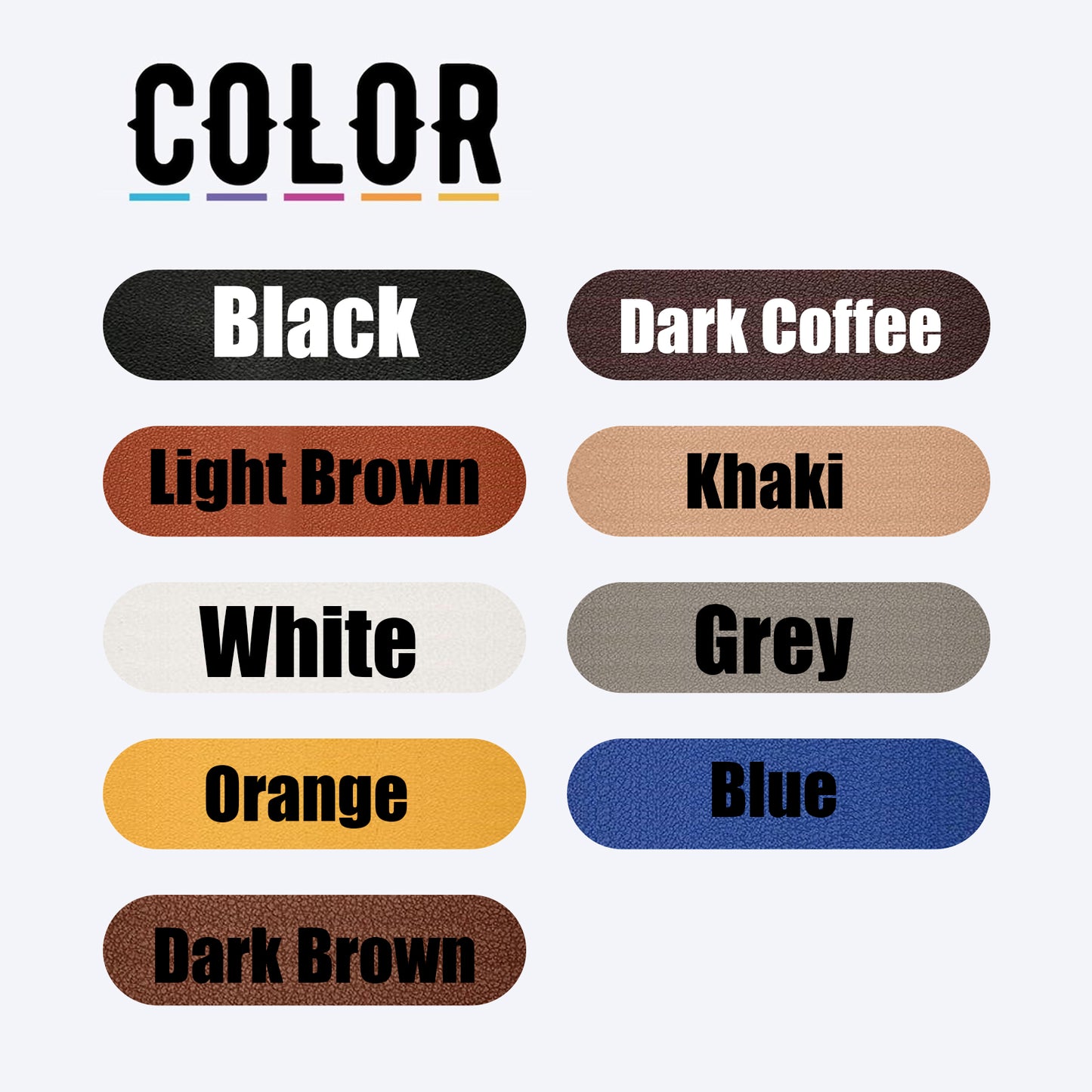 10Pcs Personalized PU Leather Tags