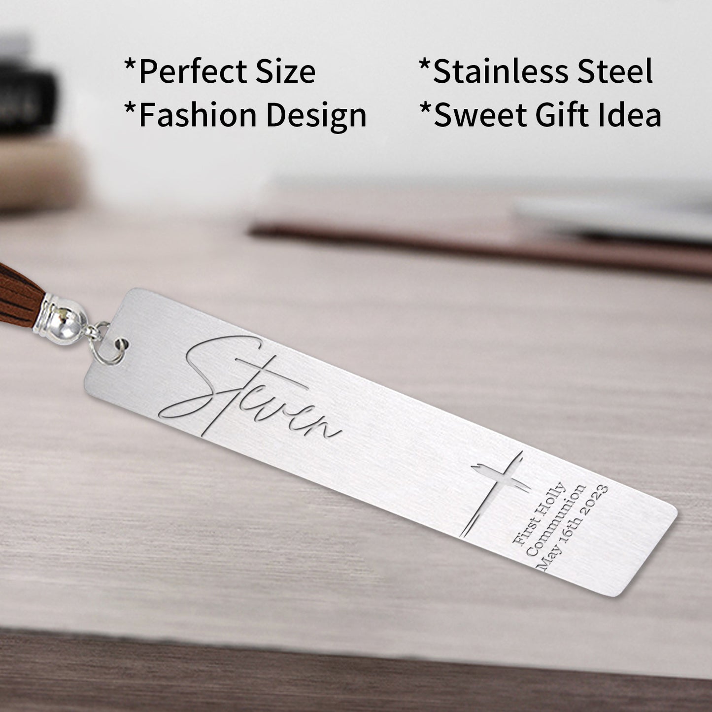 Personalized First Communion Bookmark Gift, Customized Bookmarks
