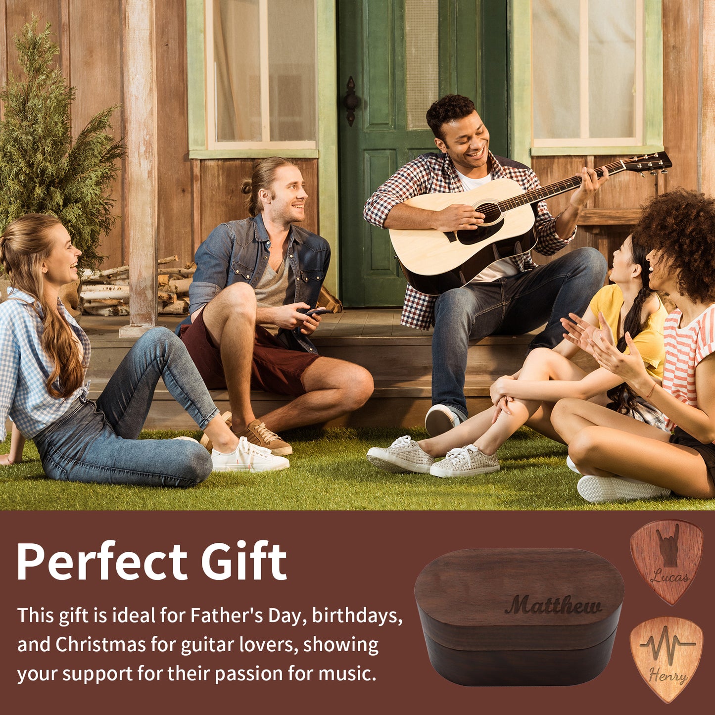 Personalized Guitar Pick Holder