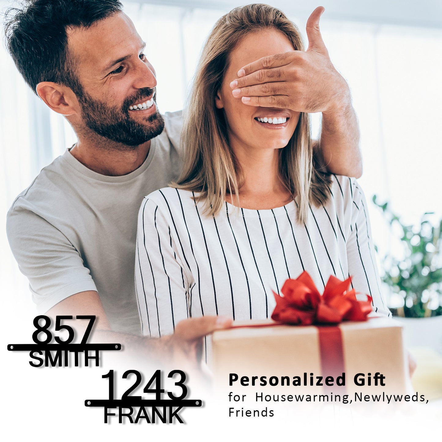 Personalized Metal House Numbers, Custom Address Sign for Outside