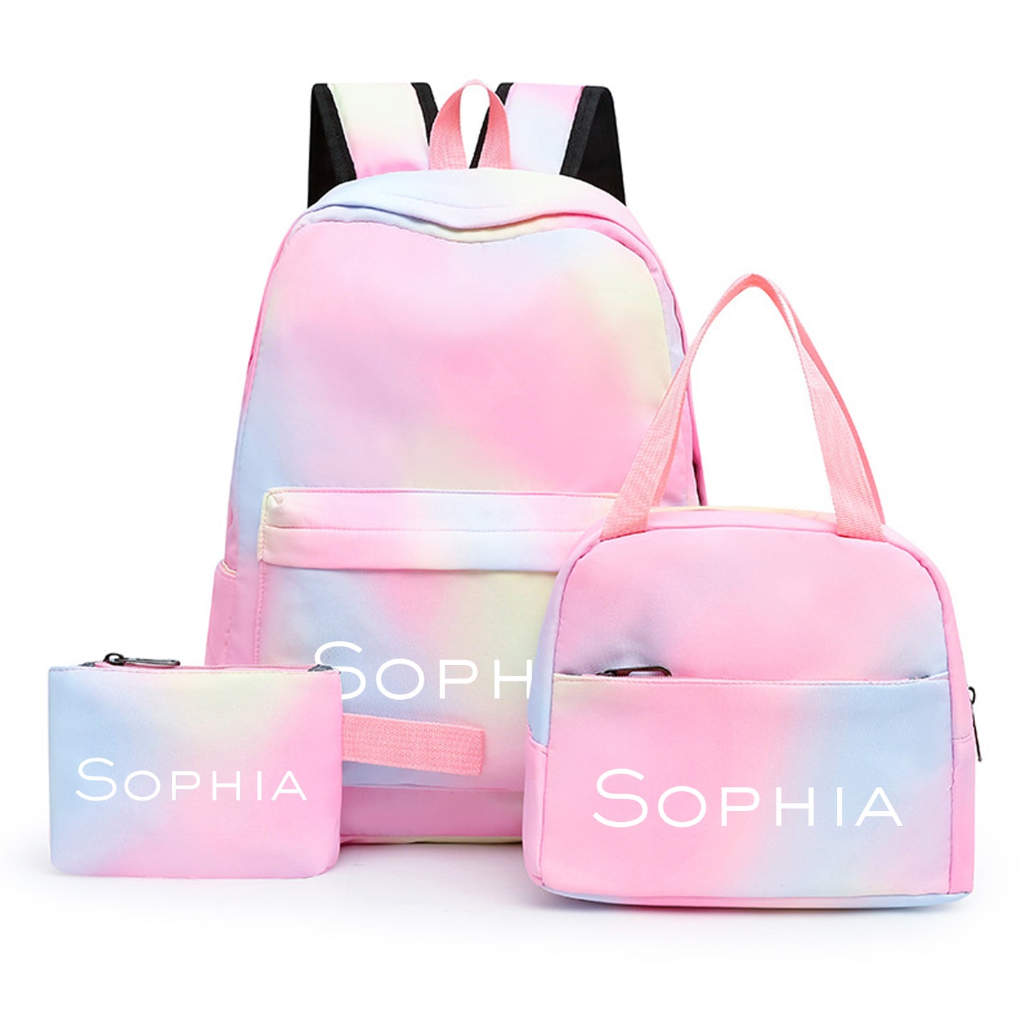 Personalized 3 PCS Set of Backpack for Girls Boys