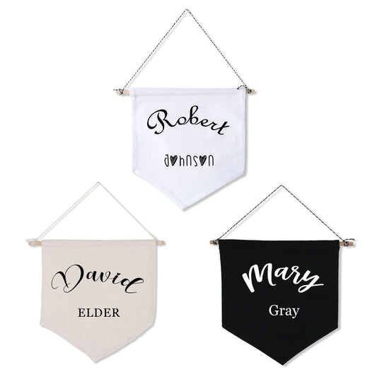 Personalized Name Banner, Customized Name Wall Banner