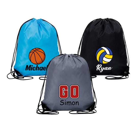 Personalised Durable Drawstring Bag, Customised Sports Equipment Bag