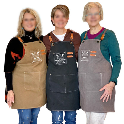 Custom Unisex Canvas Apron for Women