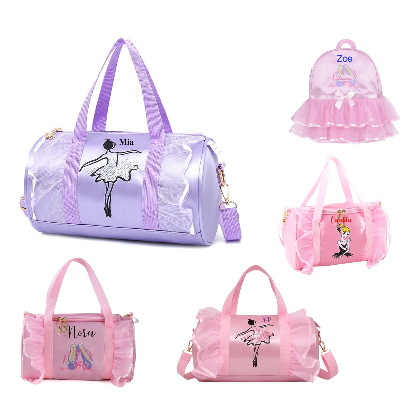 Large Personalized Kids Dance Bag