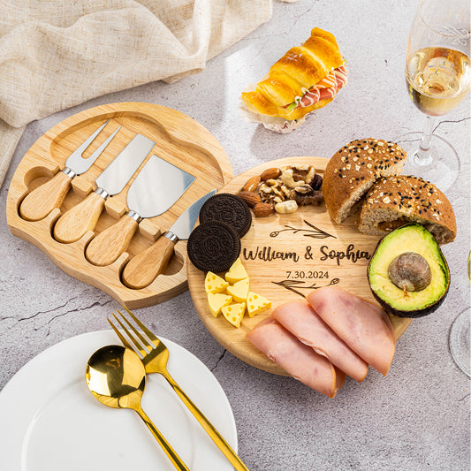 Personalized Charcuterie Board Gifts Set