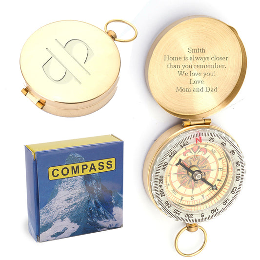 Personalized Engraved Fluorescent Compass