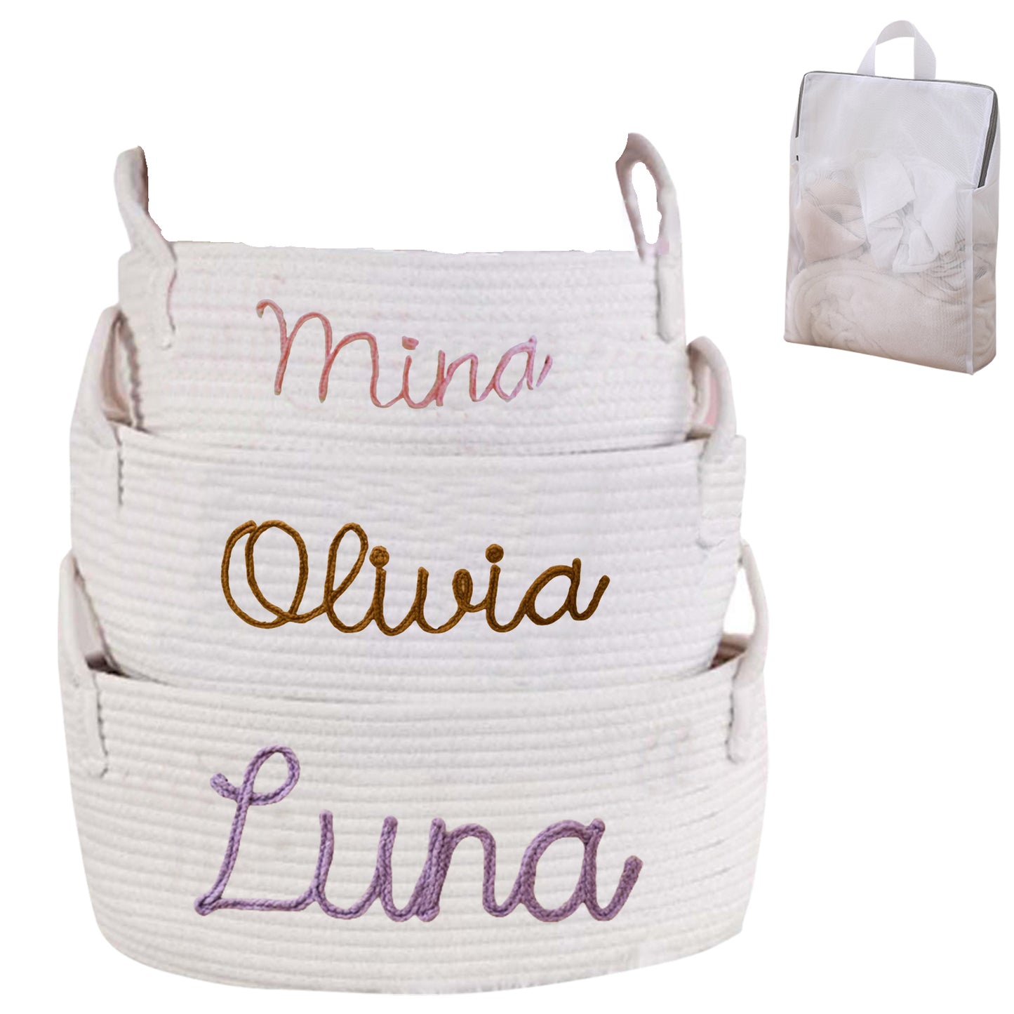 Custom Name Laundry Basket