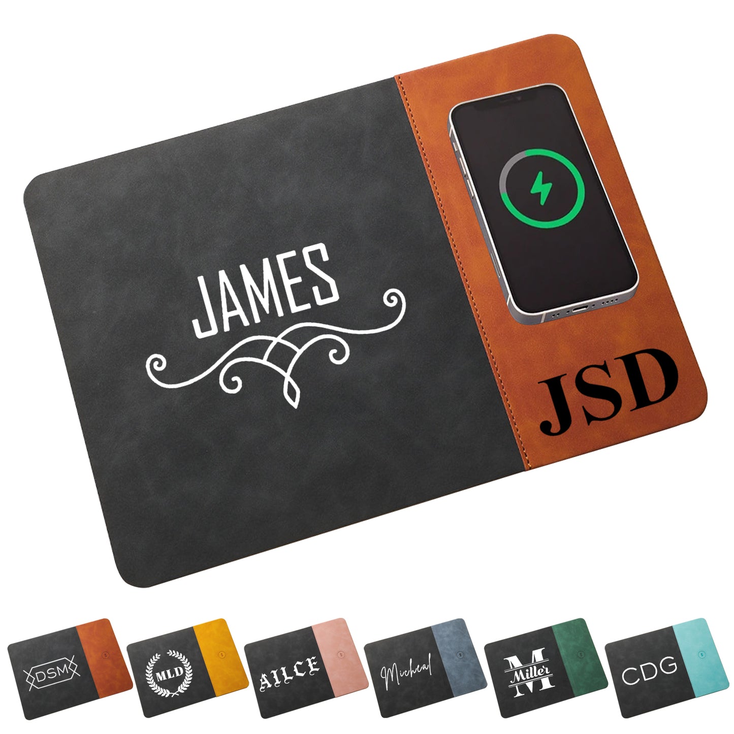 Personalized Leather 2 in 1 Mouse Pad