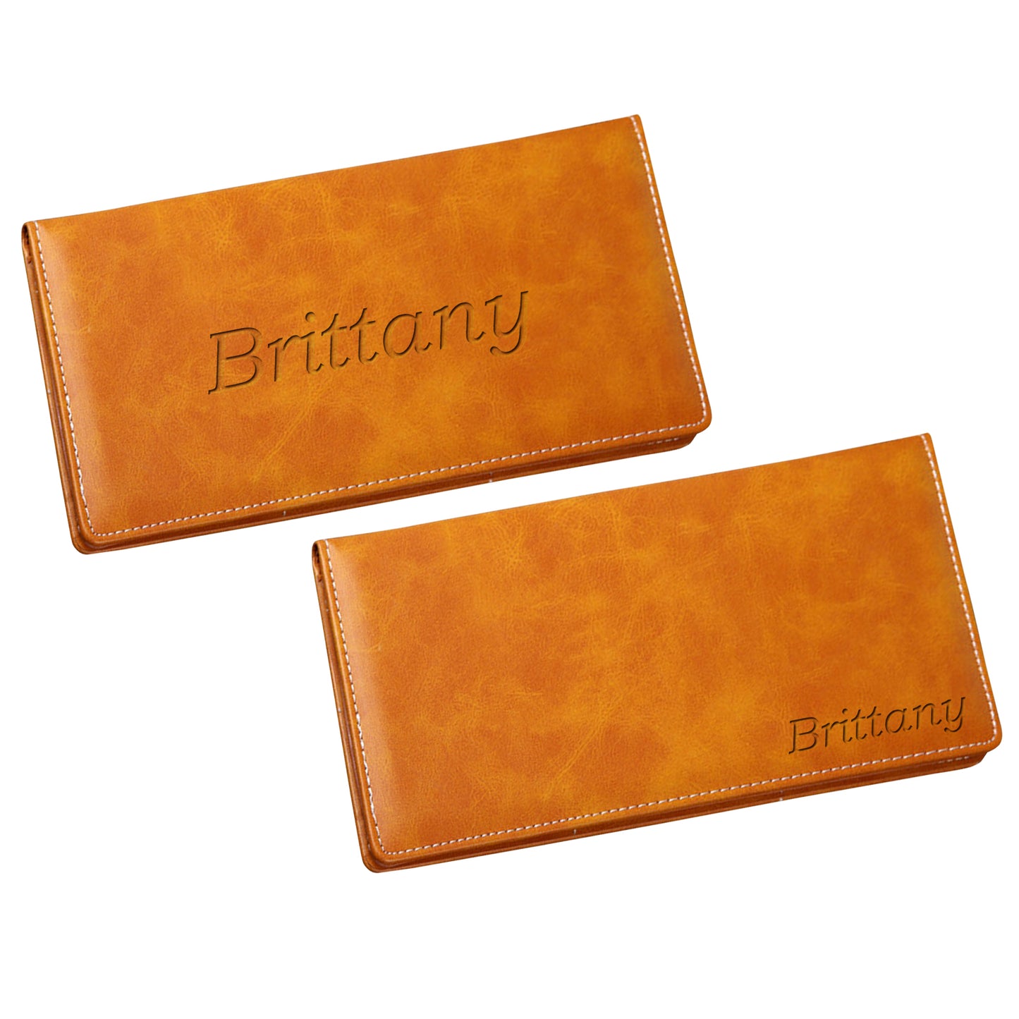 Personalized Leather Checkbook Cover, Customized Checkbook Cover with Name,