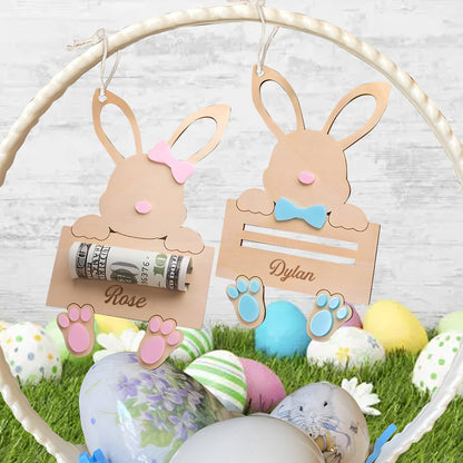 Personalized Easter Bunny Money Holder