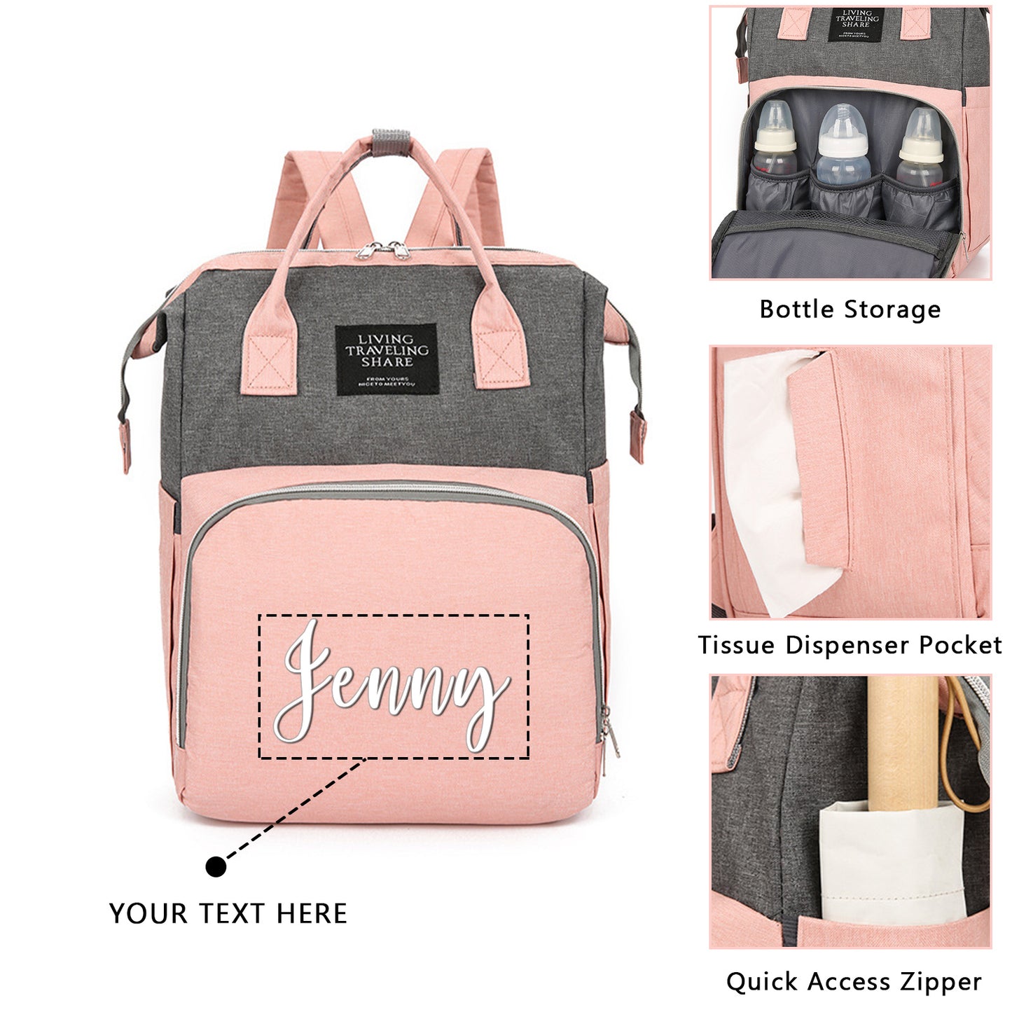 Large Capacity Diaper Bag Backpack