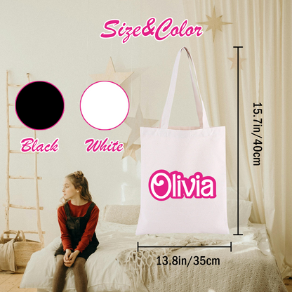 Personalized Reusable Beach Tote Bag for Girls&Women