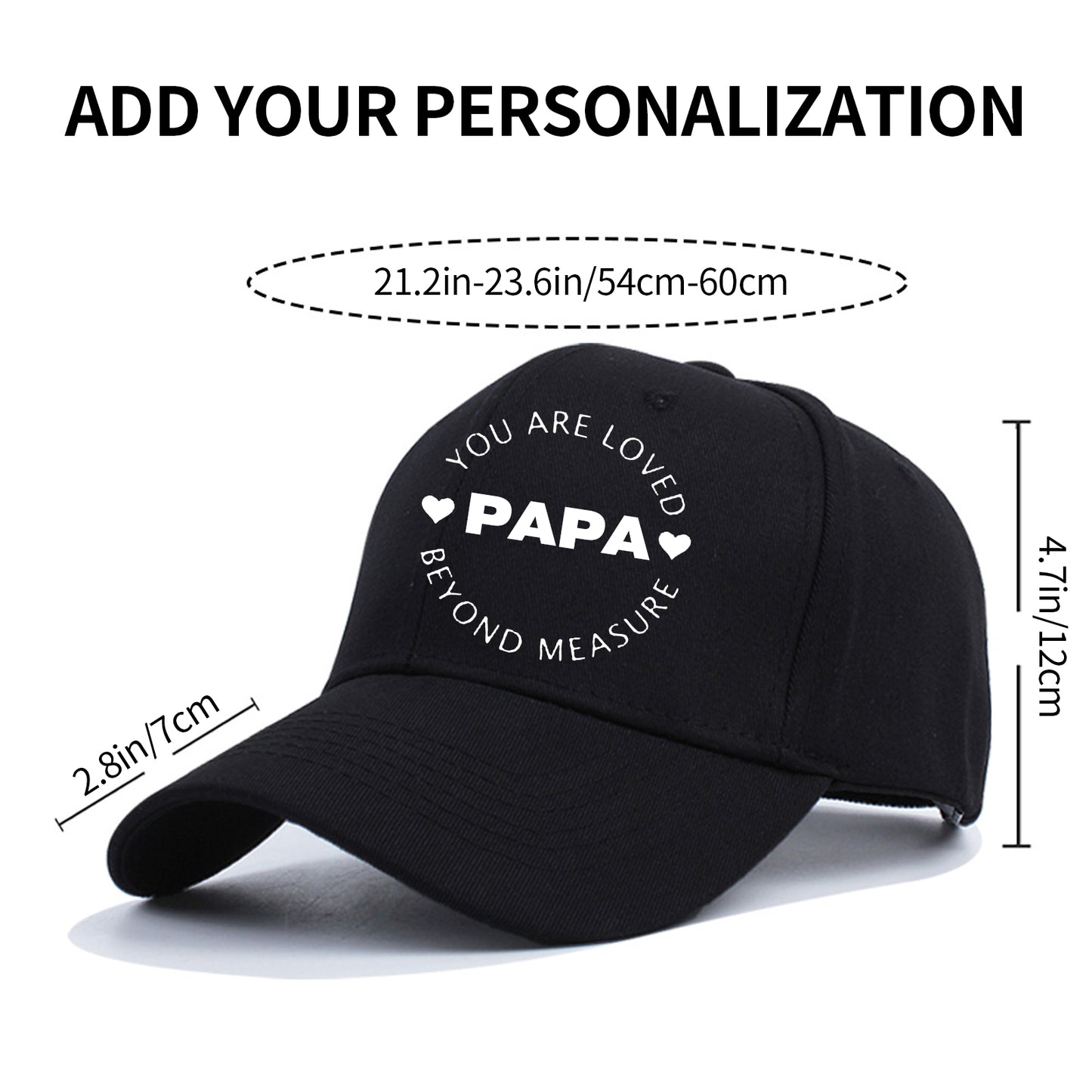 Personalized Dad Baseball Cap