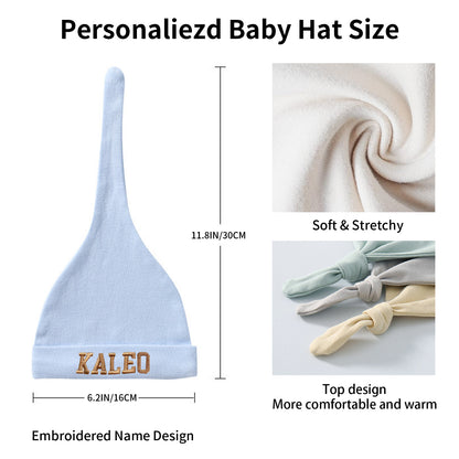 Personalized Baby Hats with Embroidery Name