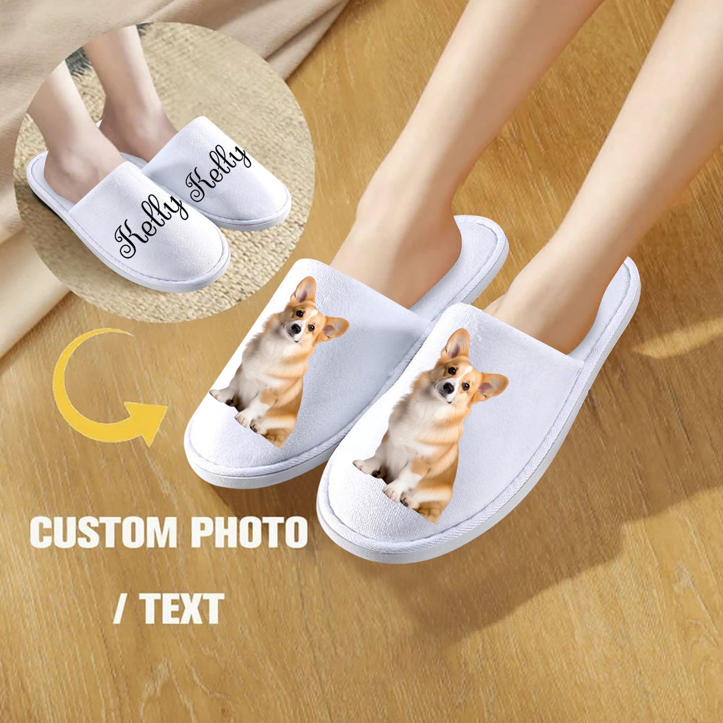 Personalized Bride Slippers