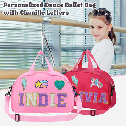 Custom Dance Bag with Chenille Letter