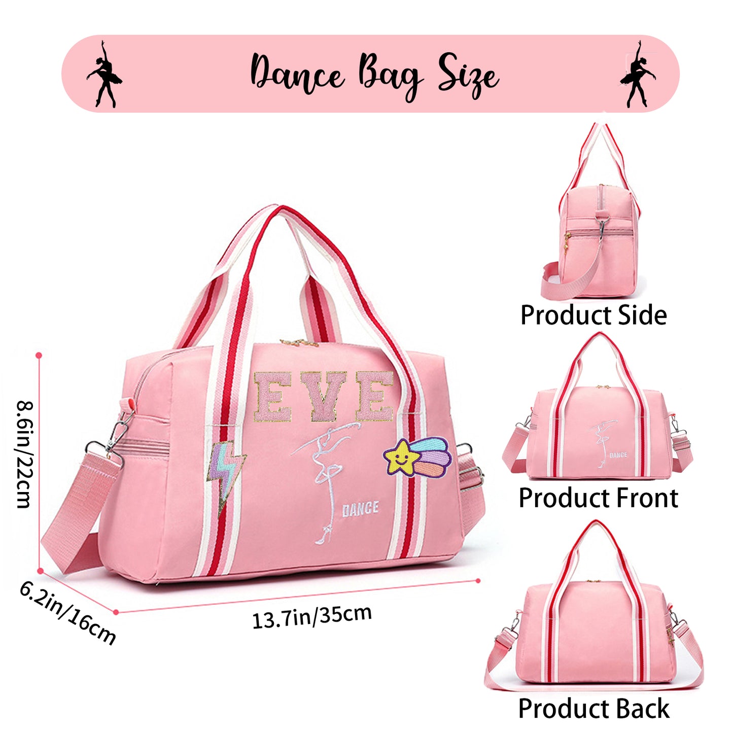 Personalized Kids Dance Ballet Bag