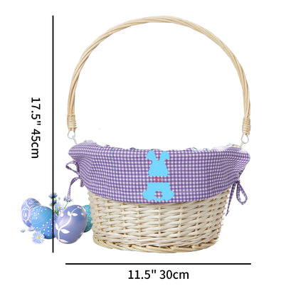 Personalized Easter handmade woven basket