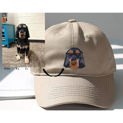 Custom Embroidered Pet Hat Using Pet Photo Personalized Dog Hat