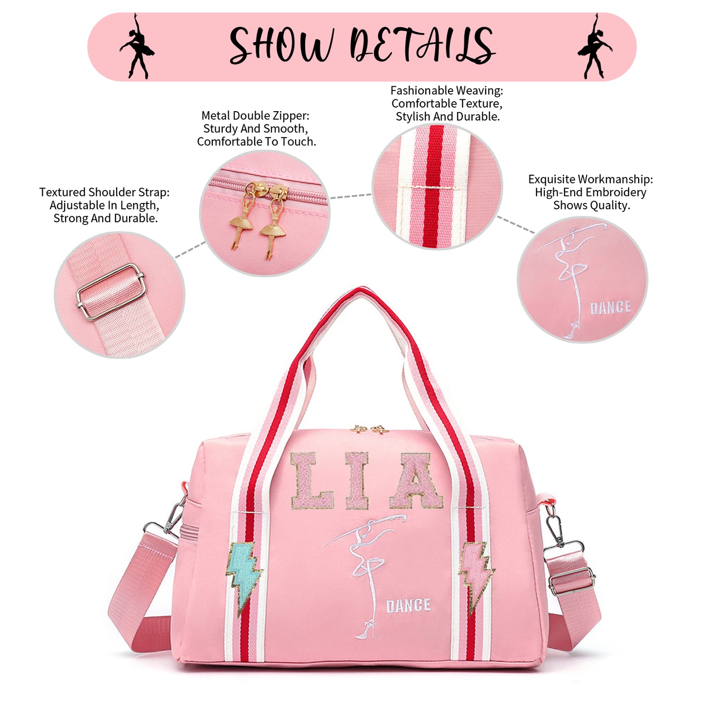 Personalized Kids Dance Ballet Bag