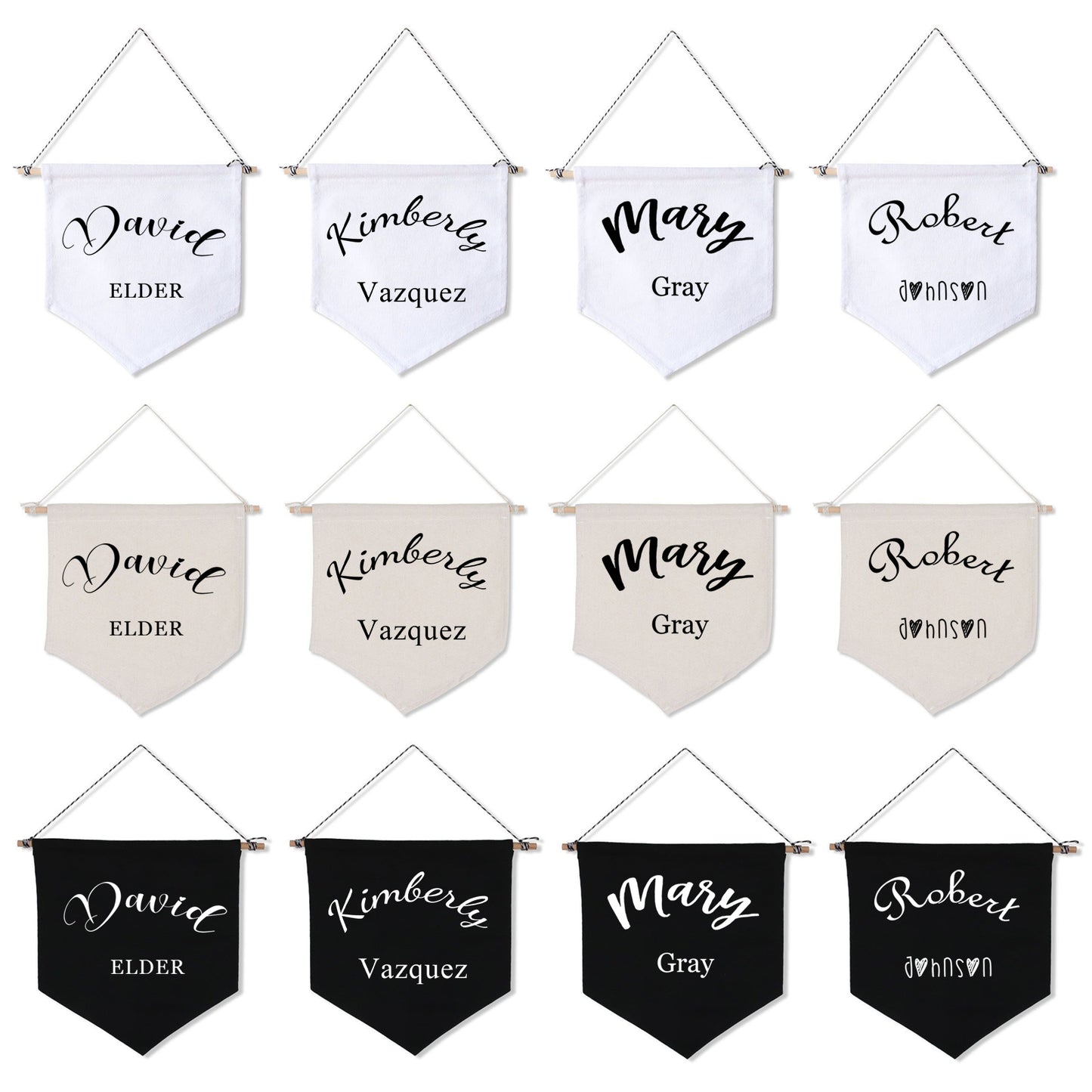 Personalized Name Banner, Customized Name Wall Banner