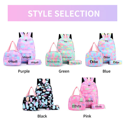 Personalized 3PCS Set of Backpack for Girls Boys Customized School Bag