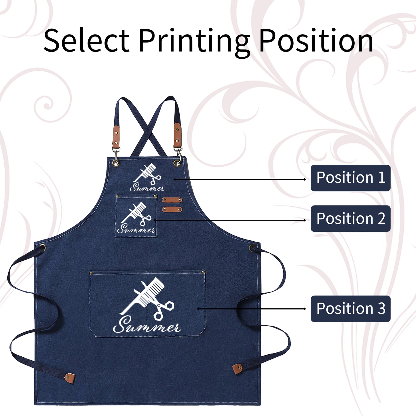 Custom Unisex Canvas Apron for Women