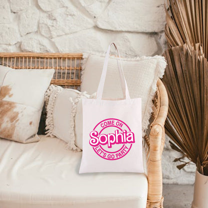 Personalized Reusable Beach Tote Bag for Girls&Women