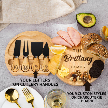 Personalized Charcuterie Board Gifts Set