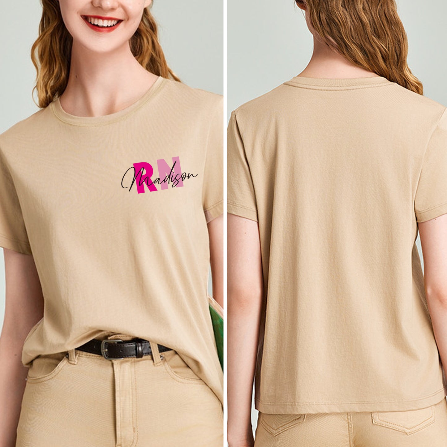 Personalized RN Nurse Shirts for Women, Registered Nurse Shirt
