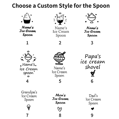 Personalized Stainless Steel Spoon Shovel丨Custom Men Ice Cream Spoon