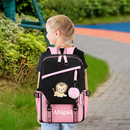 Personalized Backpack with USB Charge Port for Teenage Girls & Boys