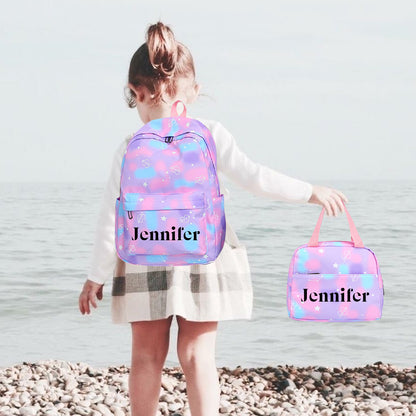 Personalized 3PCS Set of Backpack for Girls Boys Customized School Bag