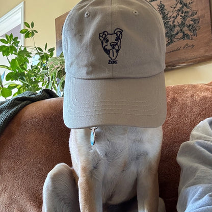 Custom Embroidered Pet Hat Using Pet Photo Personalized Dog Hat