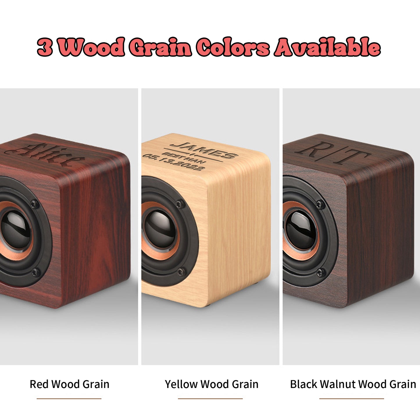 Personalized Wooden Bluetooth Speaker