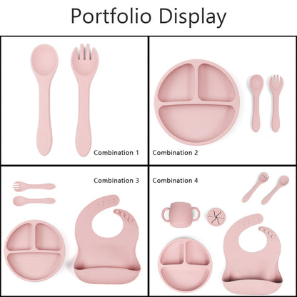 Personalized Silicone Baby Feeding Set