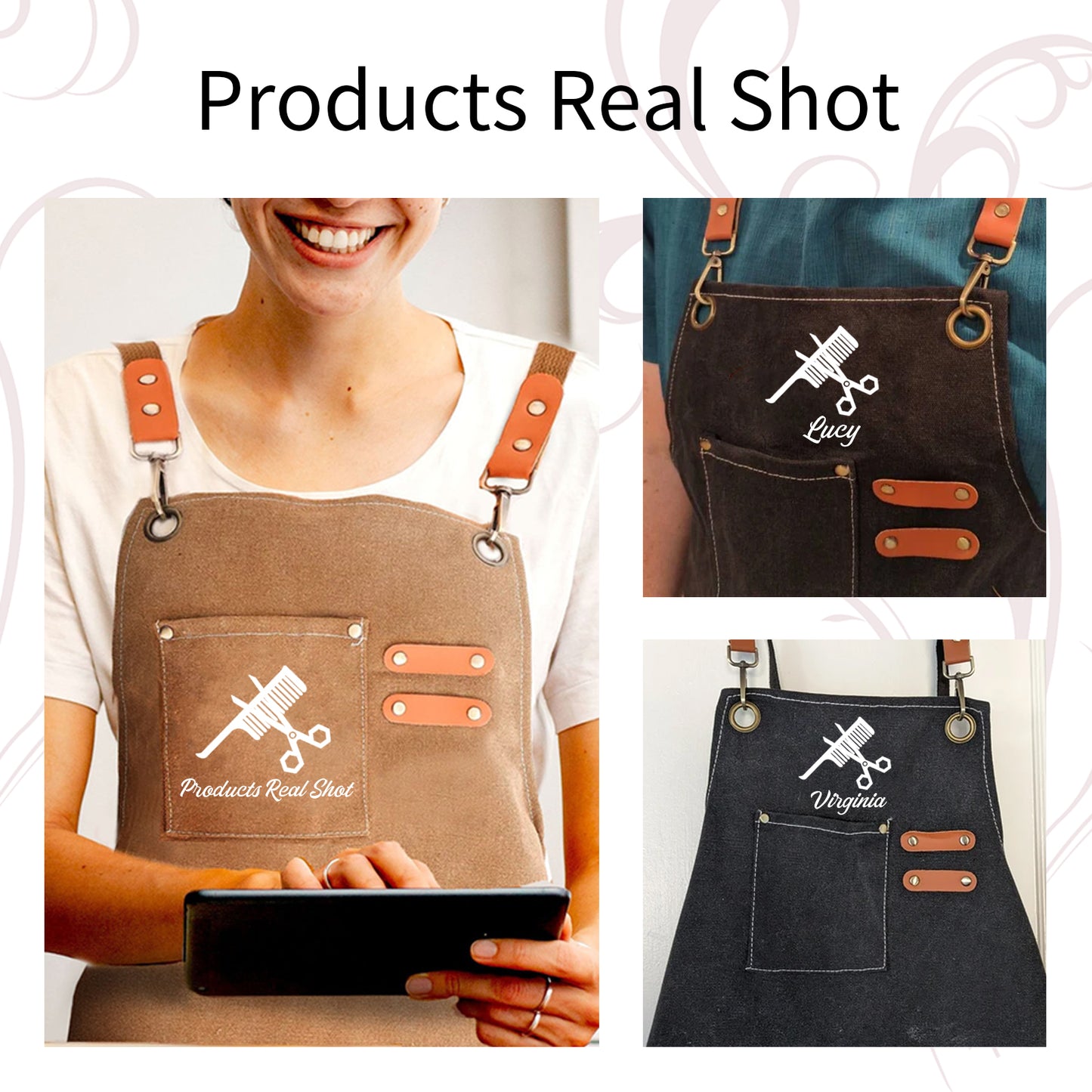 Custom Unisex Canvas Apron for Women