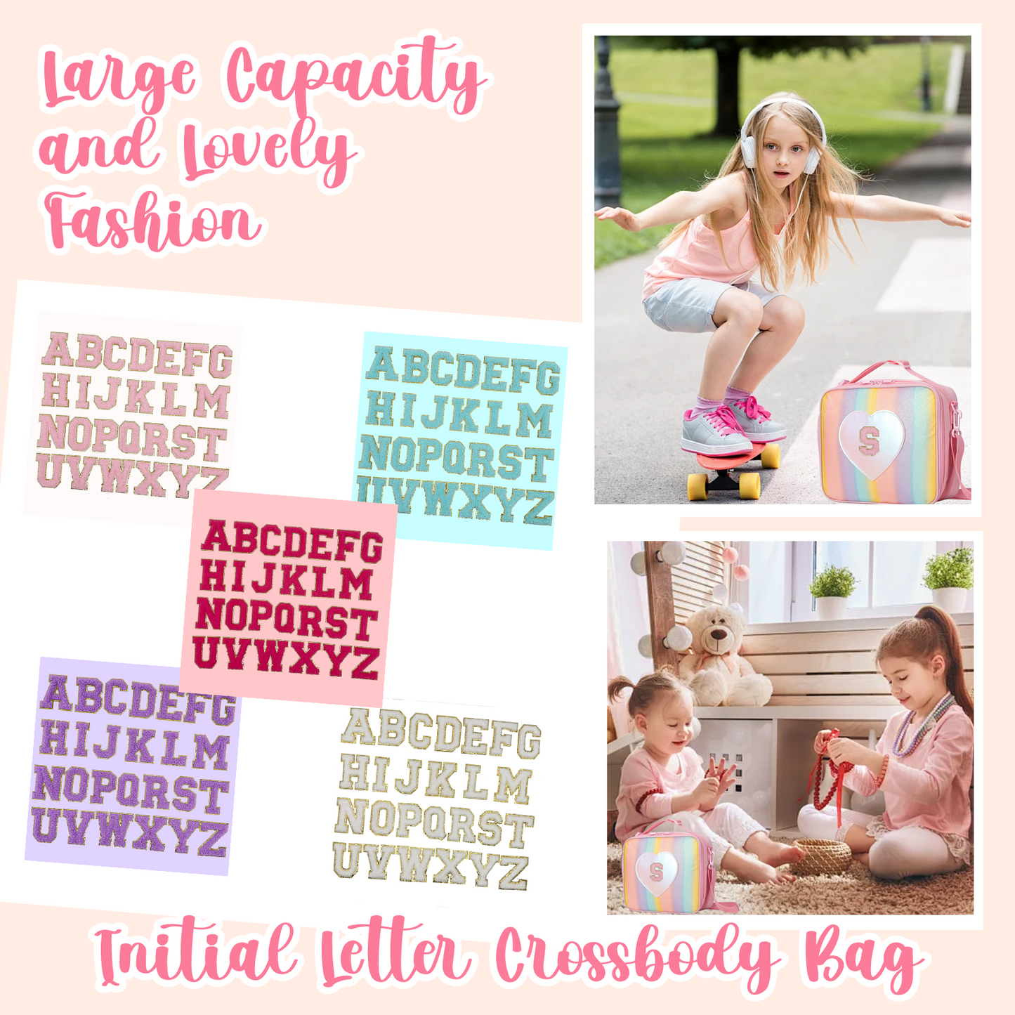 Personalized Initial Crossbody Bag