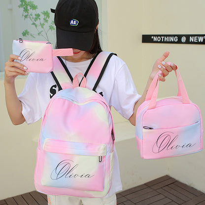 Personalized 3 PCS Set of Backpack for Girls Boys