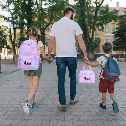 Personalized 3PCS Set of Backpack for Girls Boys Customized School Bag