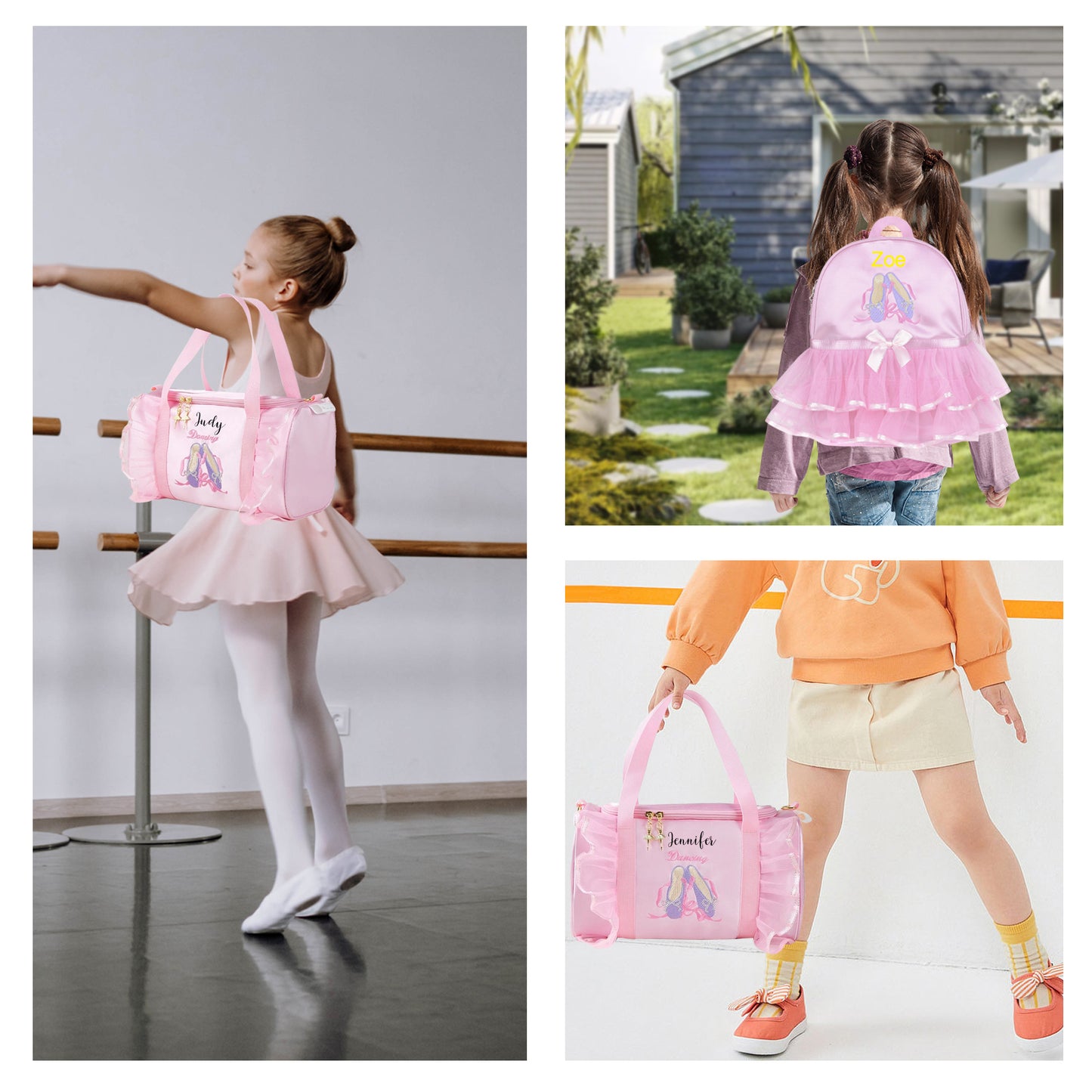 Large Personalized Kids Dance Bag