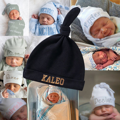 Personalized Baby Hats with Embroidery Name