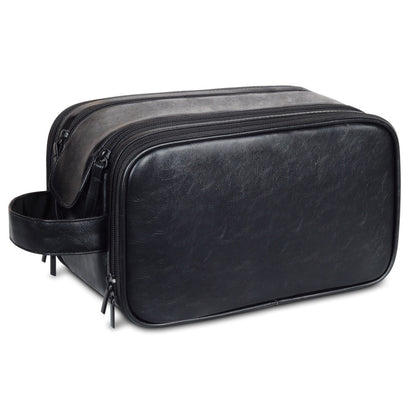 Personalized Men's Leather Toiletry Bag | Customized Dopp Kit for Men