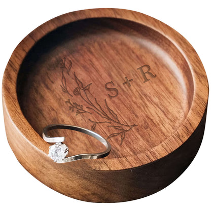 Personalized Wooden Ring Dish