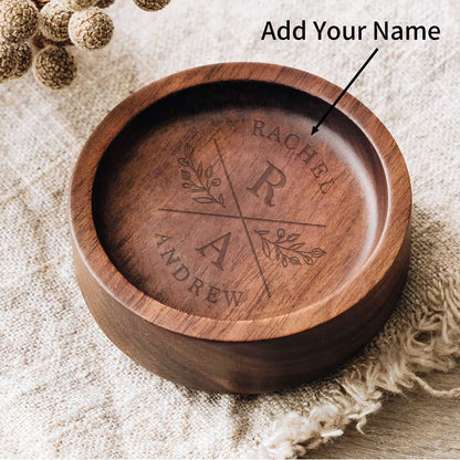 Personalized Wooden Ring Dish