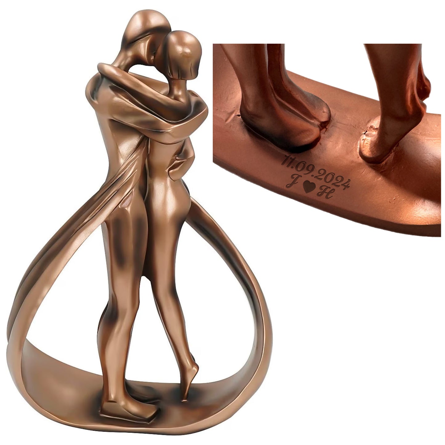 Romantic Couple Modern Sculpture Home Decor