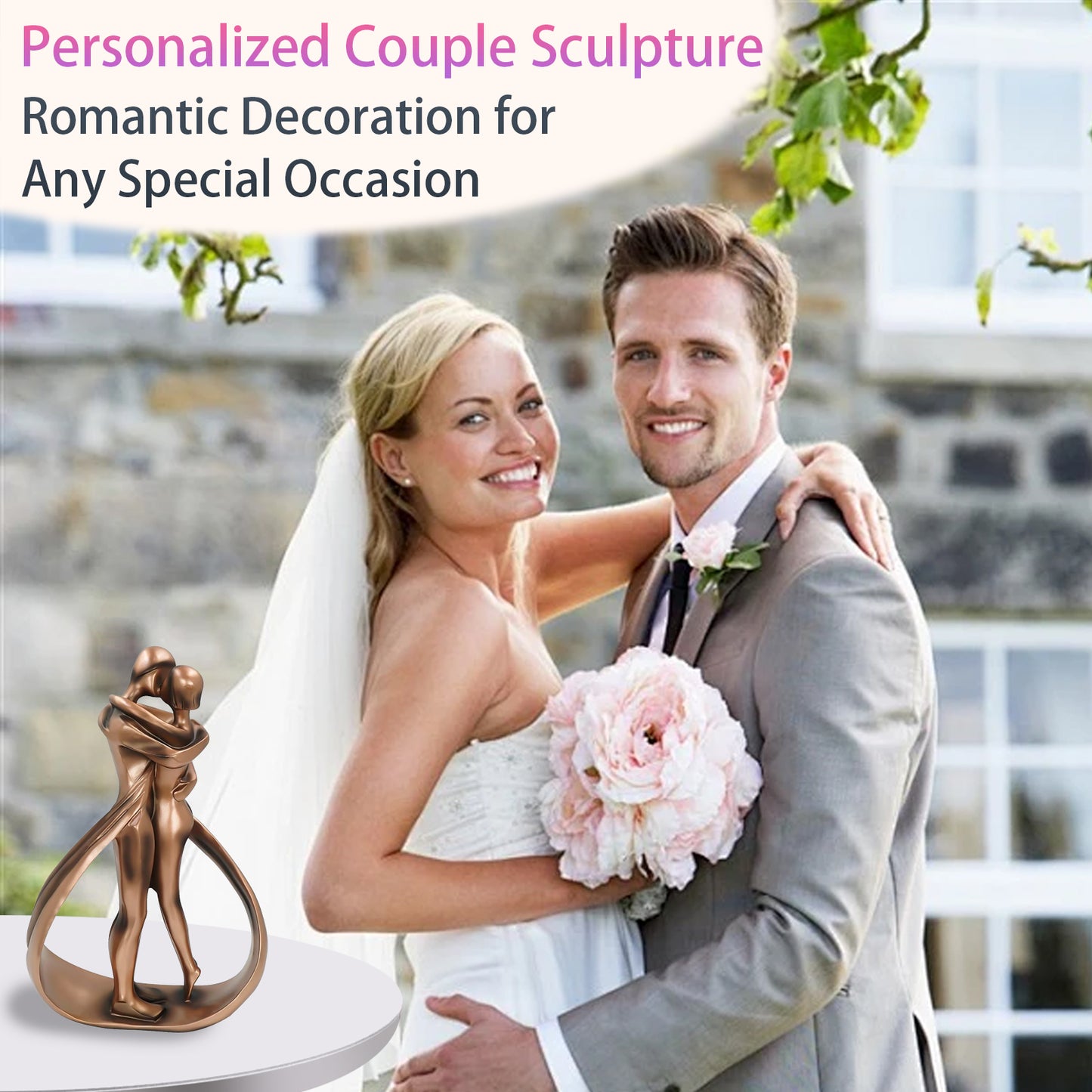 Romantic Couple Modern Sculpture Home Decor