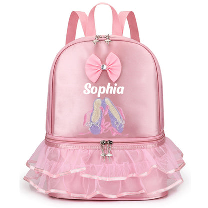 Personalized Girls Dance Ballet Bag, Custom Dance Bag, Large Capacity Fashion Tote Bag